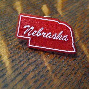 🇺🇲 Nebraska Souvenir Vintage Lapel Pin